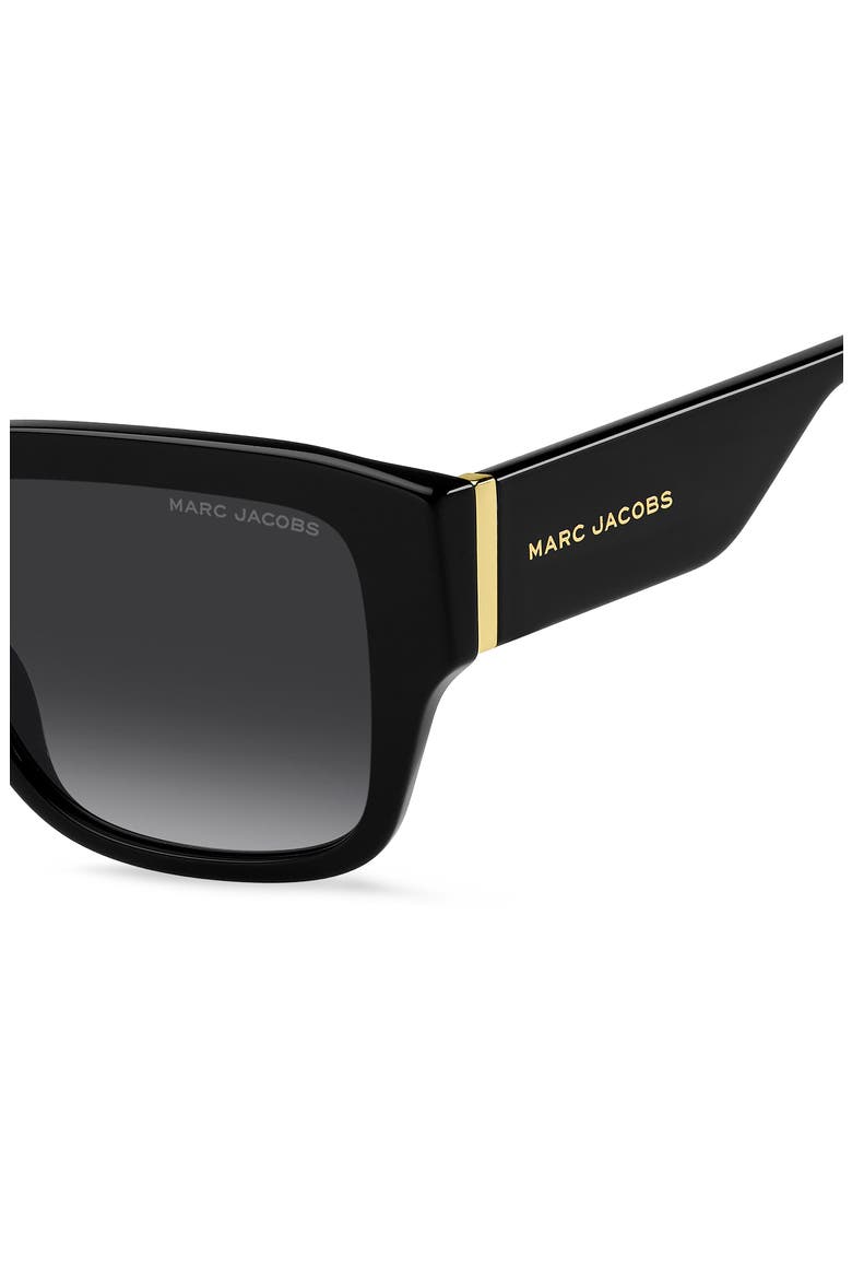 55mm Gradient Square Sunglasses, Alternate, color, BLACK GOLD