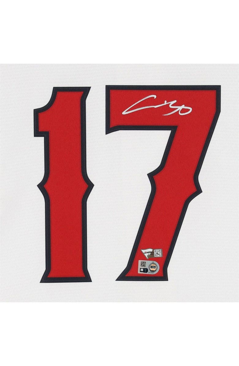 FANATICS AUTHENTIC Shohei Ohtani Los Angeles Angels Autographed White Majestic Replica Jersey, Alternate, color, 