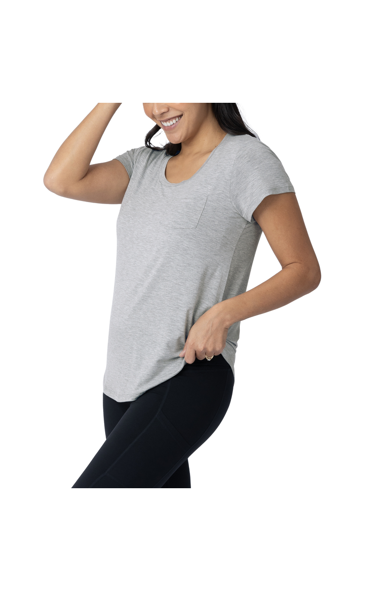 Kindred Bravely Everyday Maternity & Nursing T-shirt, Alternate, color, Grey Heather