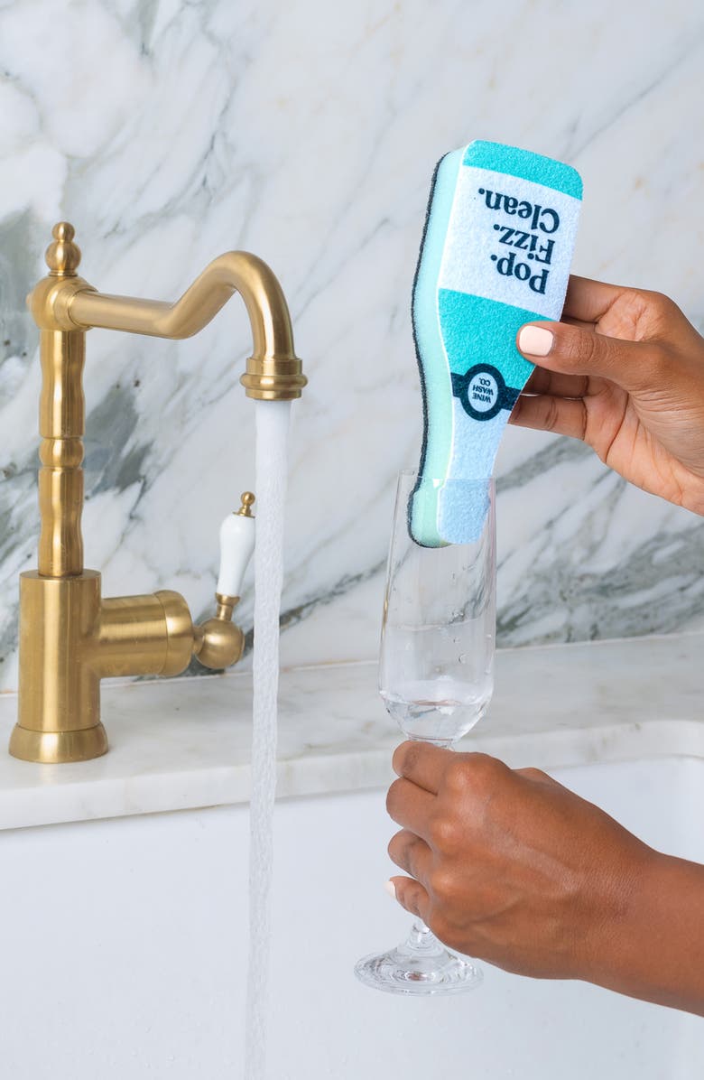 Wine Wash Co. 3-Piece Scubbly Kitchen Sponge Set, Alternate, color, 