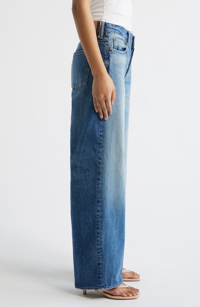 MOUSSY VINTAGE Phillipston High Waist Loose Fit Straight Leg Jeans, Alternate, color, Blue