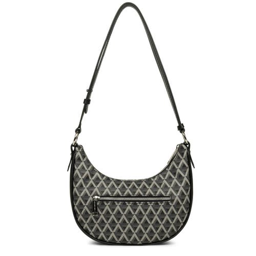 Lancaster Zipped Hobo Bag Ikon It In Noir