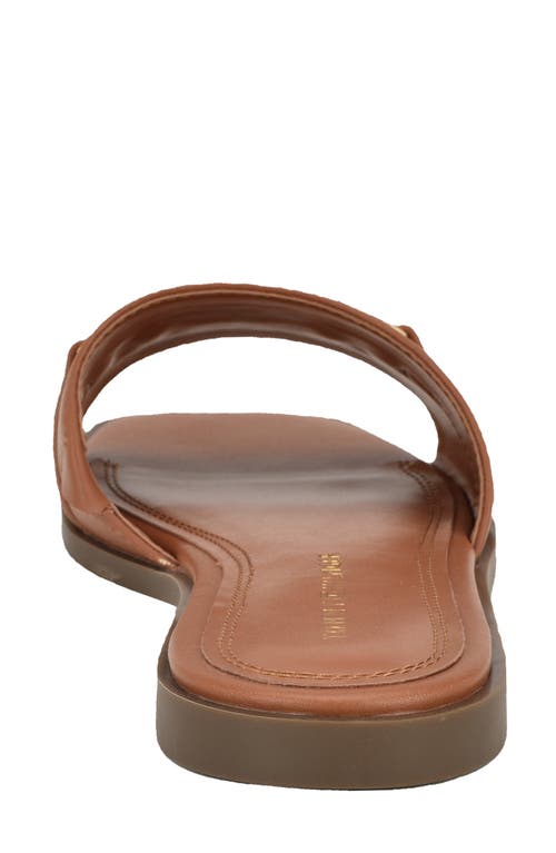 Tommy Hilfiger Pipper Slide Sandal In Brown