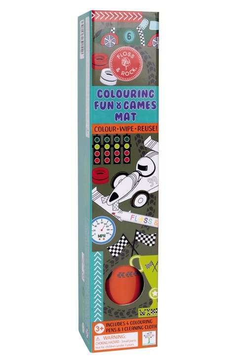 Cars Coloring Fun & Games Mat