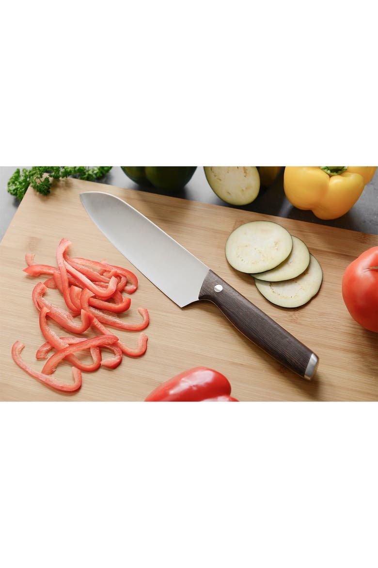Natural Essentials 7" Rosewood Santoku Knife, Alternate, color, NATURAL