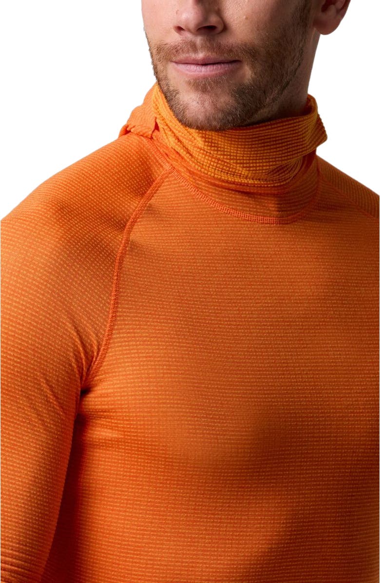 Backcountry Pines Micrrid Ultra-Lt Baselayer Balaclava Top - Men's, Alternate, color, Boundary Orange