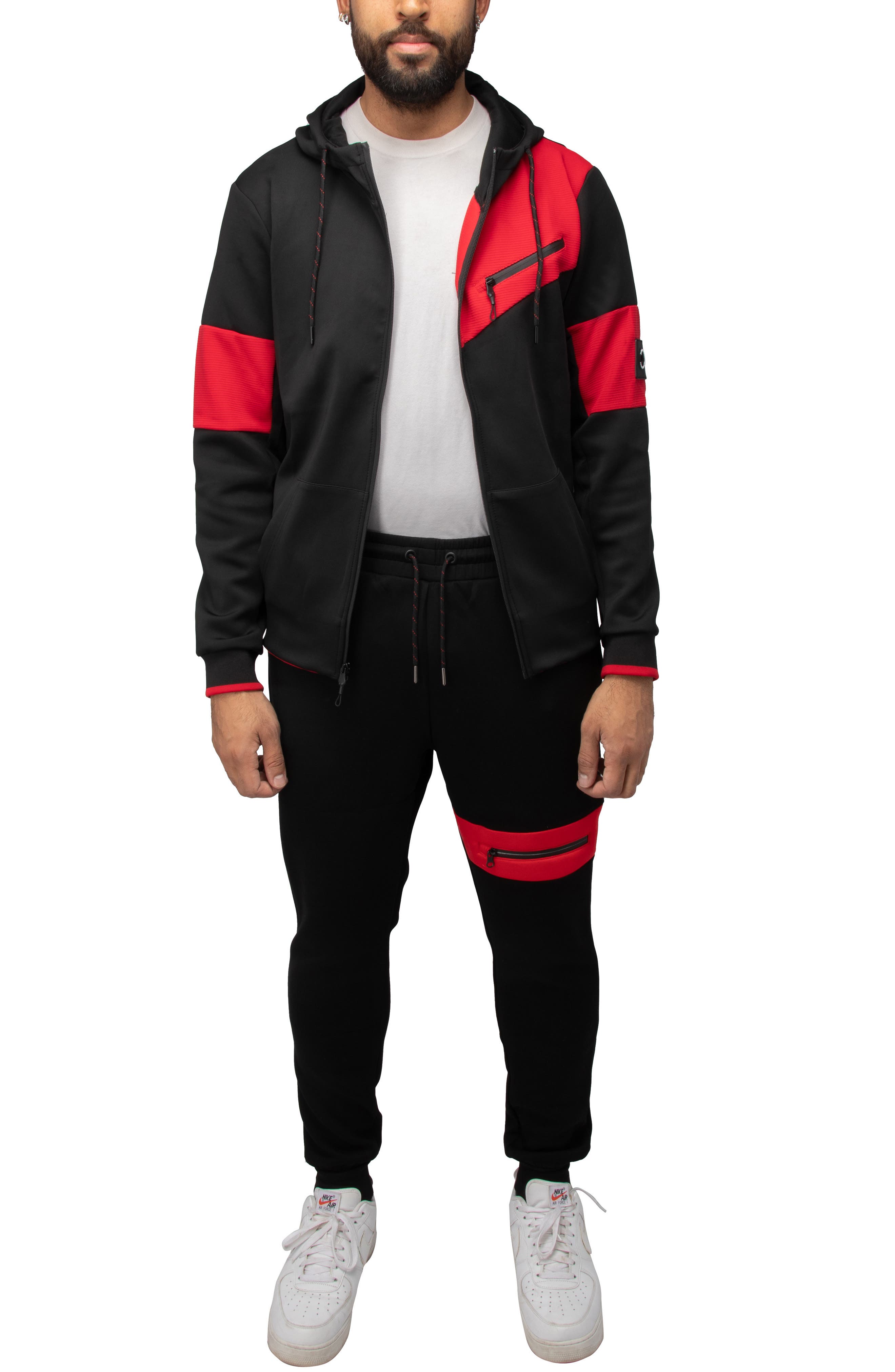 XRAY Colorblock Zip Front Hoodie & Joggers