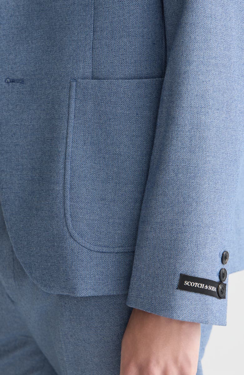 Scotch & Soda Structured Regular Fit Blazer, Alternate, color, Pageant Blue