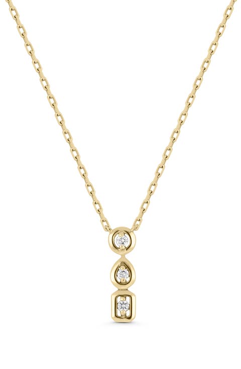Maya 18k Gold Diamond Pendant Necklace