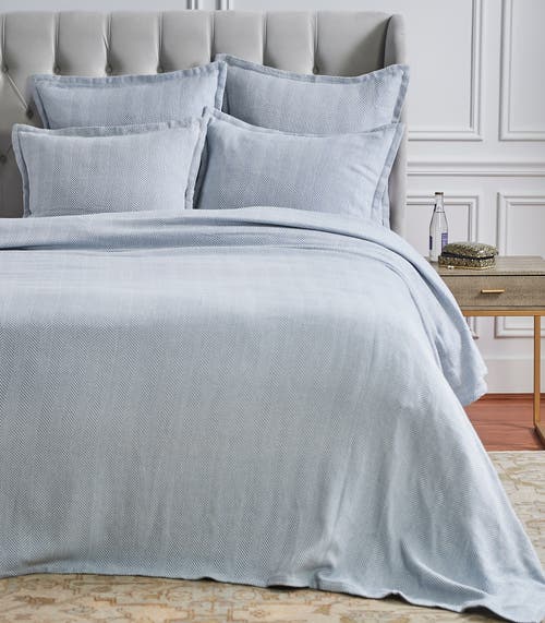 Elisabeth York Torin Fog Cotton Standard Sham In Blue
