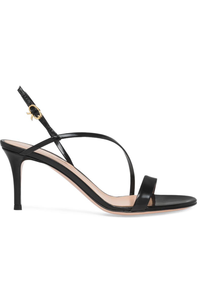 Gianvito Rossi Manhattan 70 Sandal, Main, color, Black Leather