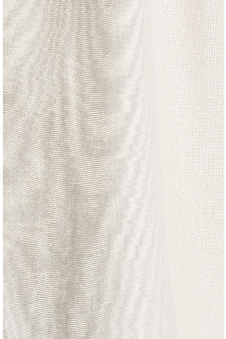 'Ravine' Bell Sleeve Silk & Linen Top, Alternate, color, WHITE