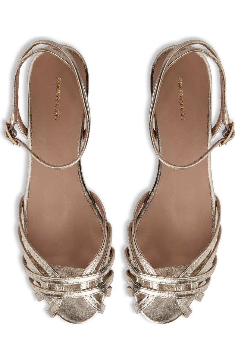 Bruno Magli Marta Ankle Strap Sandal, Alternate, color, Gold Metallic