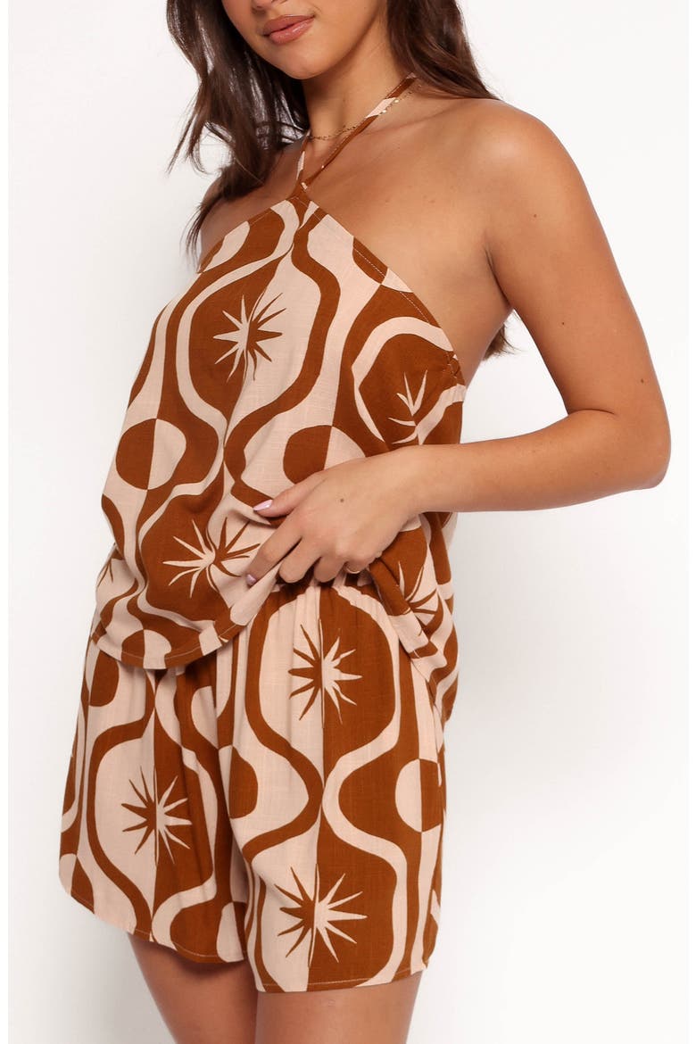 Henri Print Pull-On Shorts, Alternate, color, TAN PRINT