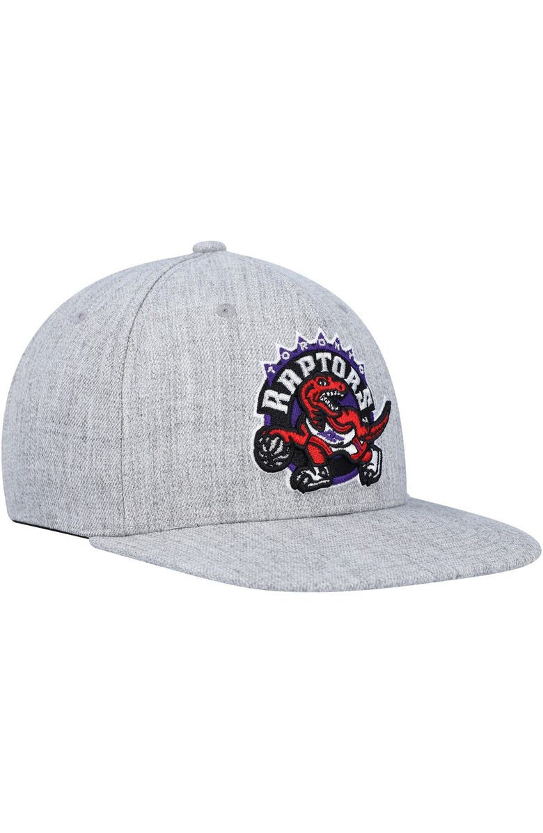 Mitchell & Ness Men's Mitchell & Ness Heather Gray Toronto Raptors Hardwood Classics 2.0 Snapback Hat, Alternate, color, Heather Gray