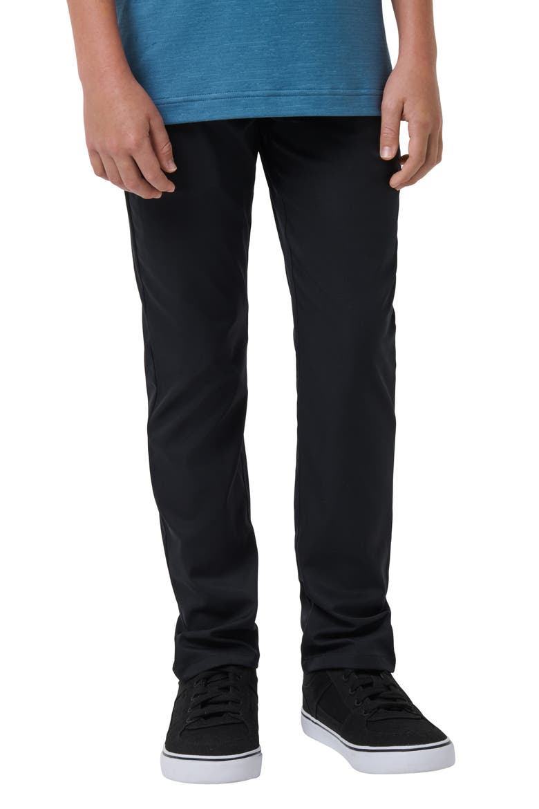Kids' Open to Close Stretch Pants, Main, color, BLACK
