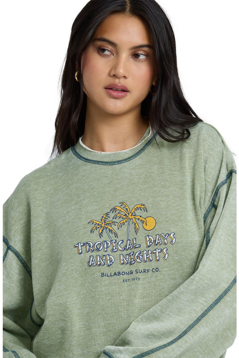 All the Days Kendel Fleece Sweatshirt, Alternate, color, DARK OLIVE