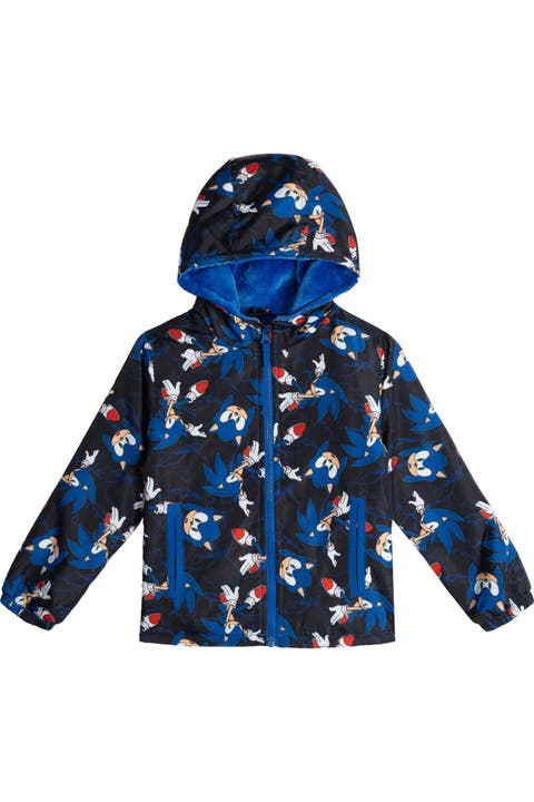 Sonic the Hedgehog Hooded Zip-Up Rain Jacket