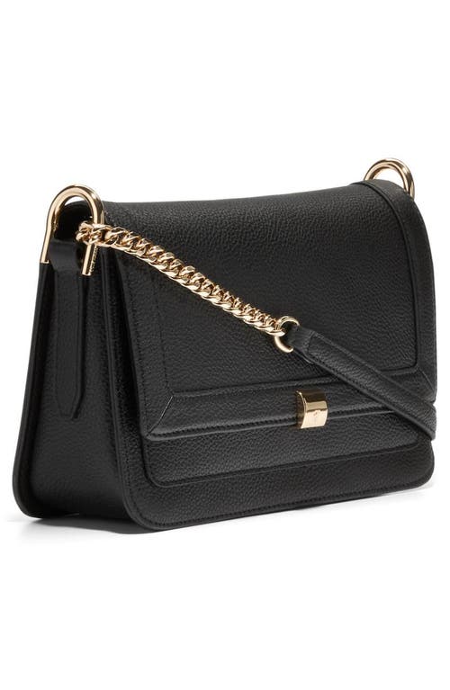 Cole Haan Daniella Leather Chain Shoulder Bag In Black