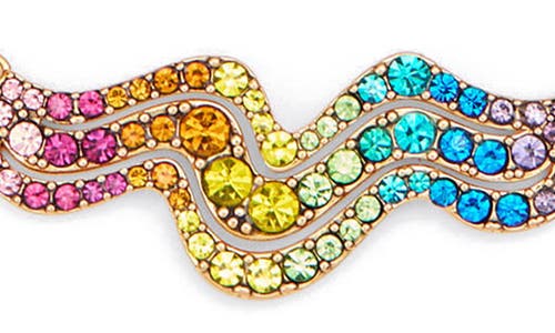Kurt Geiger London Rainbow Wave Collar Necklace In Multi