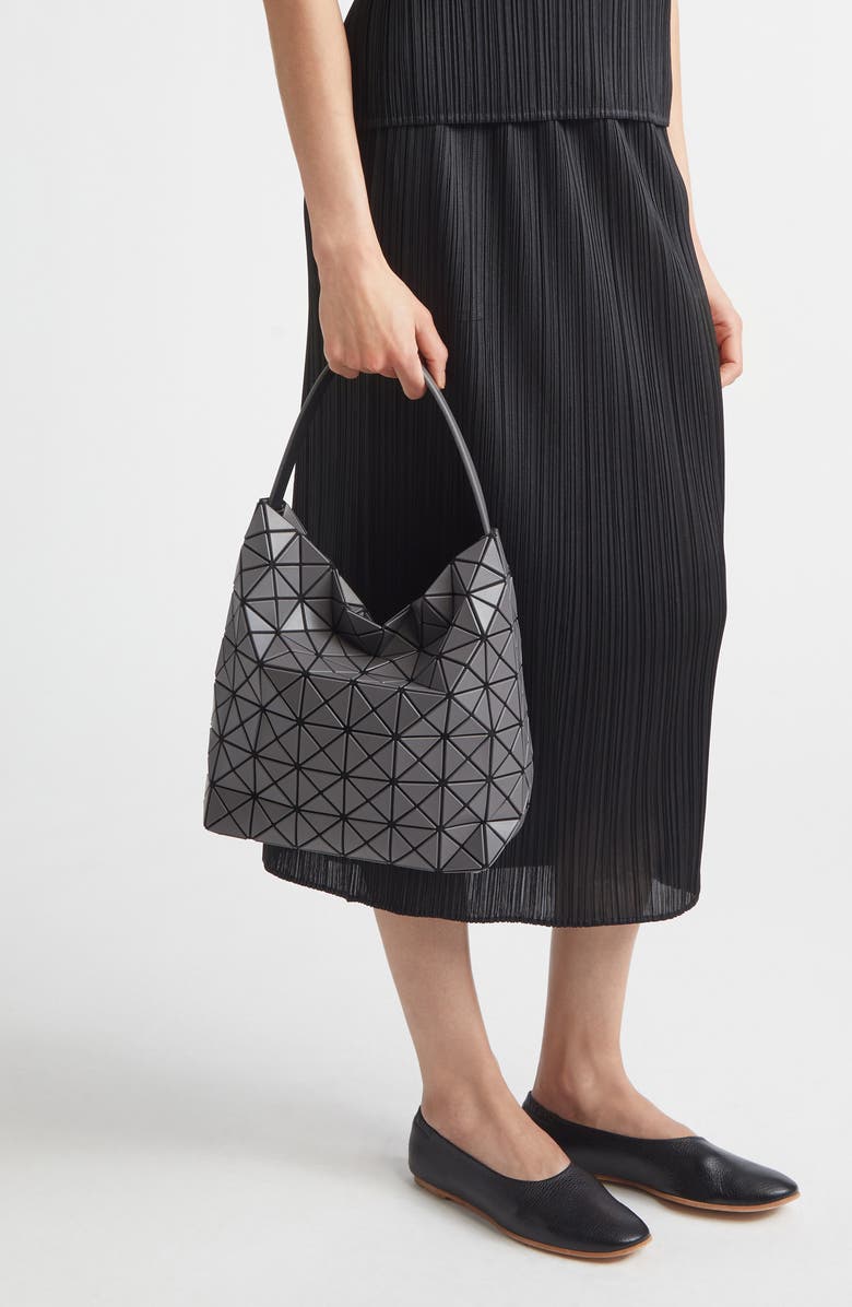Bao Bao Issey Miyake Valley Hobo Bag, Alternate, color, Charcoal