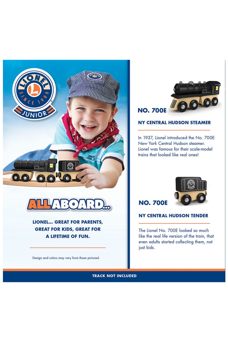 Wood Train Sets - Lionel Collector's Steam Engine & Coal Car, Alternate, color, Multicolor