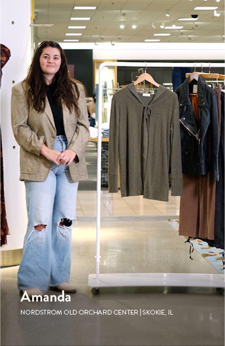 Hooded Rib Cardigan, sales video thumbnail