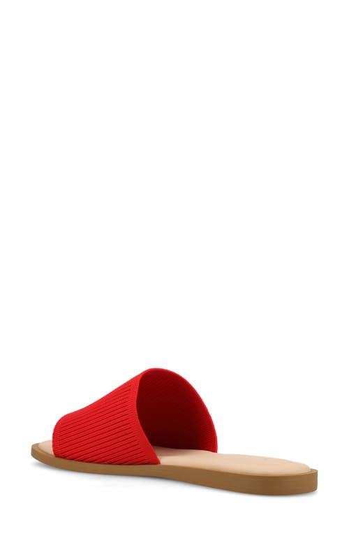 Journee Collection Prisilla Slide Sandal In Red