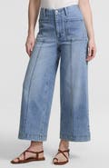 Lands' End Denim High Rise Extra Wide Leg Crop Jeans