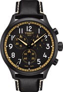 Tissot Chrono XL Chronograph Leather Strap Watch, 45mm
