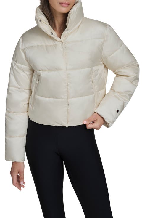 Water Resistant Crop Puffer Jacket