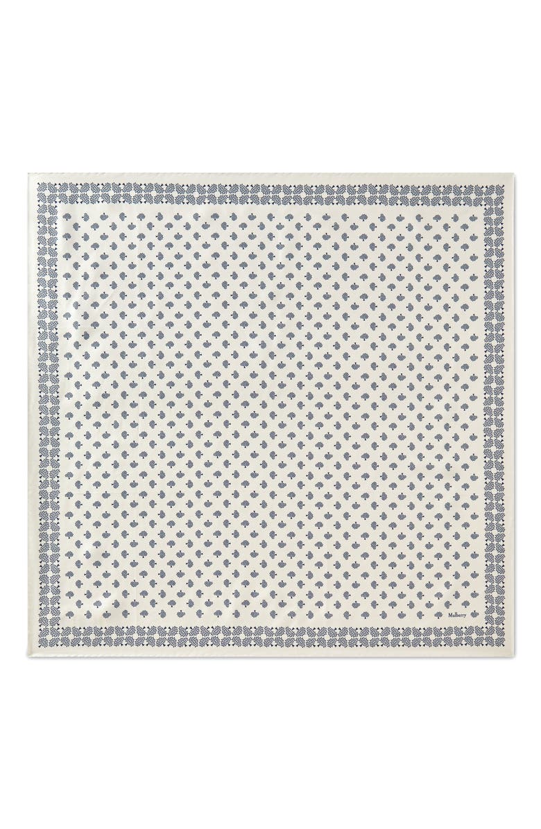 Mulberry Square Scarf - Mulberry Tree, Main, color, Eggshell
