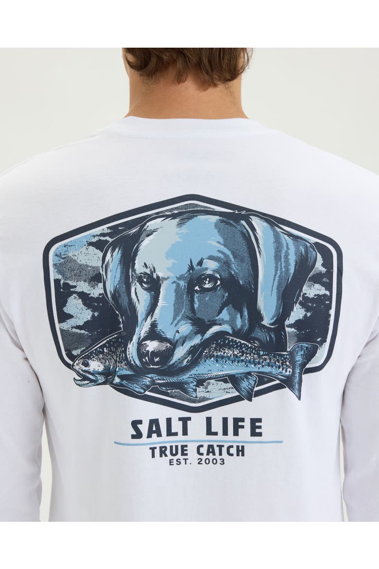 Catch and Retrieve Long Sleeve Tee, Alternate, color, WHITE