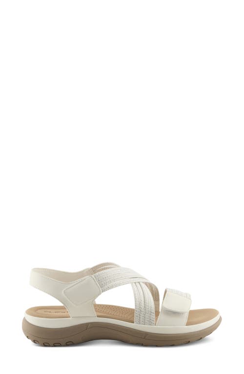 Flexus By Spring Step Crossbeam Sandal In White