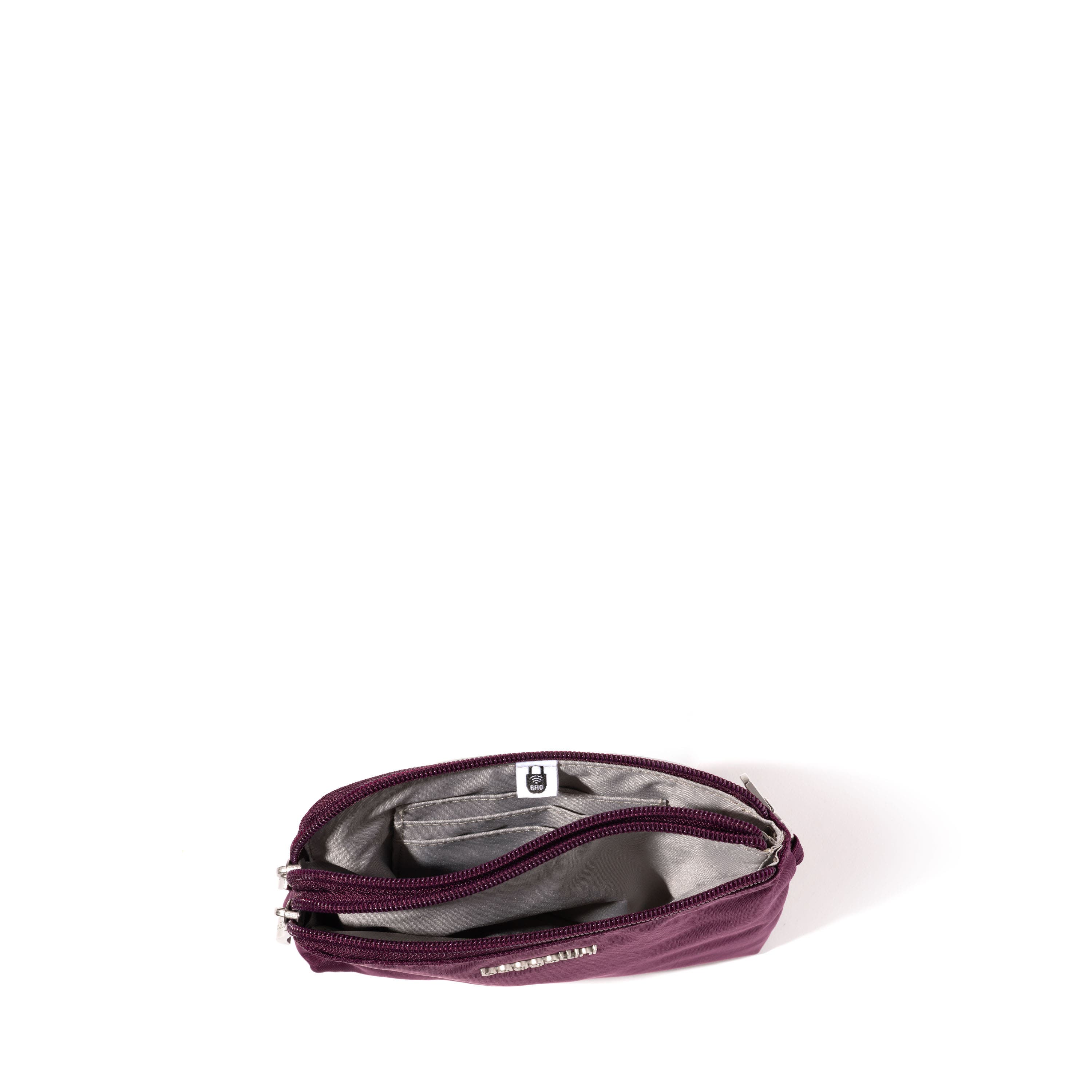 On the Go Daily RFID Zip Pouch, Alternate, color, Mulberry