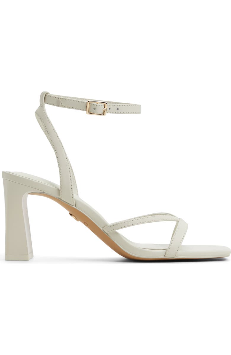 ALDO Stellare Ankle Strap Sandal, Alternate, color, White/ Bone
