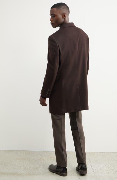 Nordstrom Cashmere Overcoat In Brown