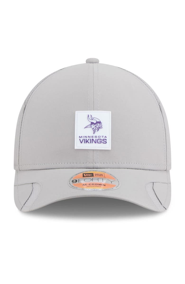 New Era Men's New Era Gray Minnesota Vikings 2025 Sideline  M-Crown 9FORTY Adjustable Hat, Alternate, color, 