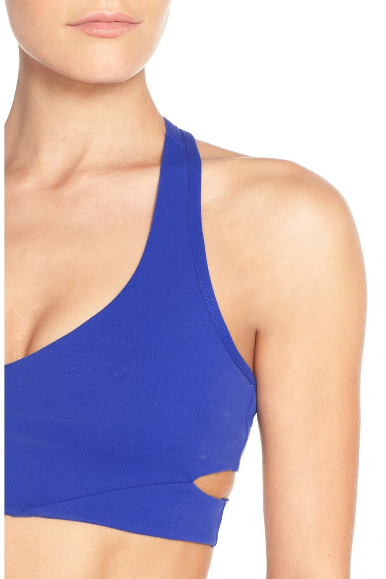 'Sirsasana' Sports Bra, Alternate, color, BLUE ULTRA