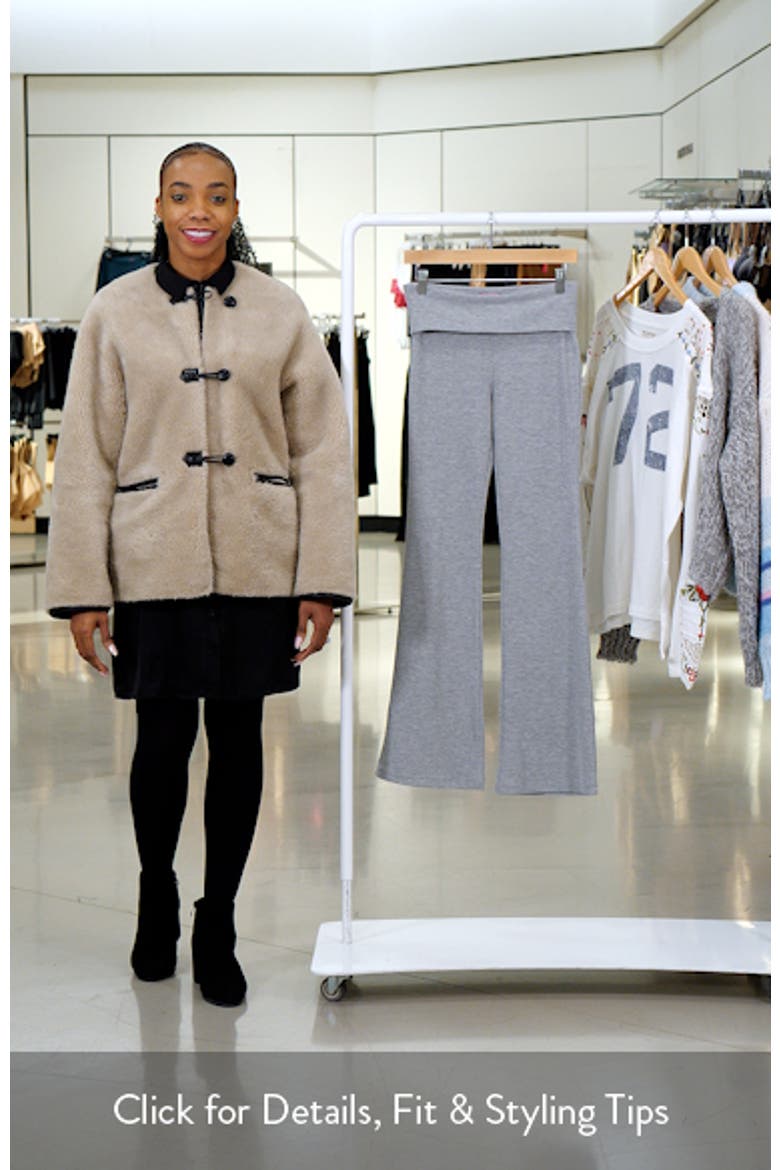 Sab Waffle Knit Foldover Pants video