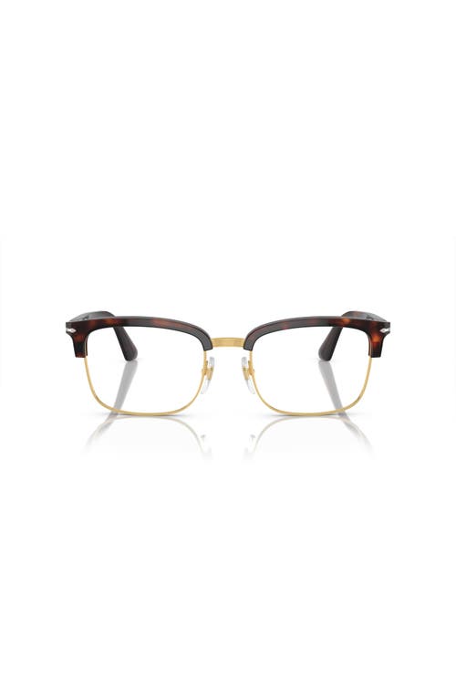 Persol 54mm Rectangle Optical Glasses In Black