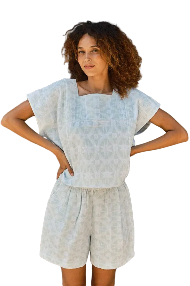Prudence Reversible Square Neck Top, Main, color, Calm