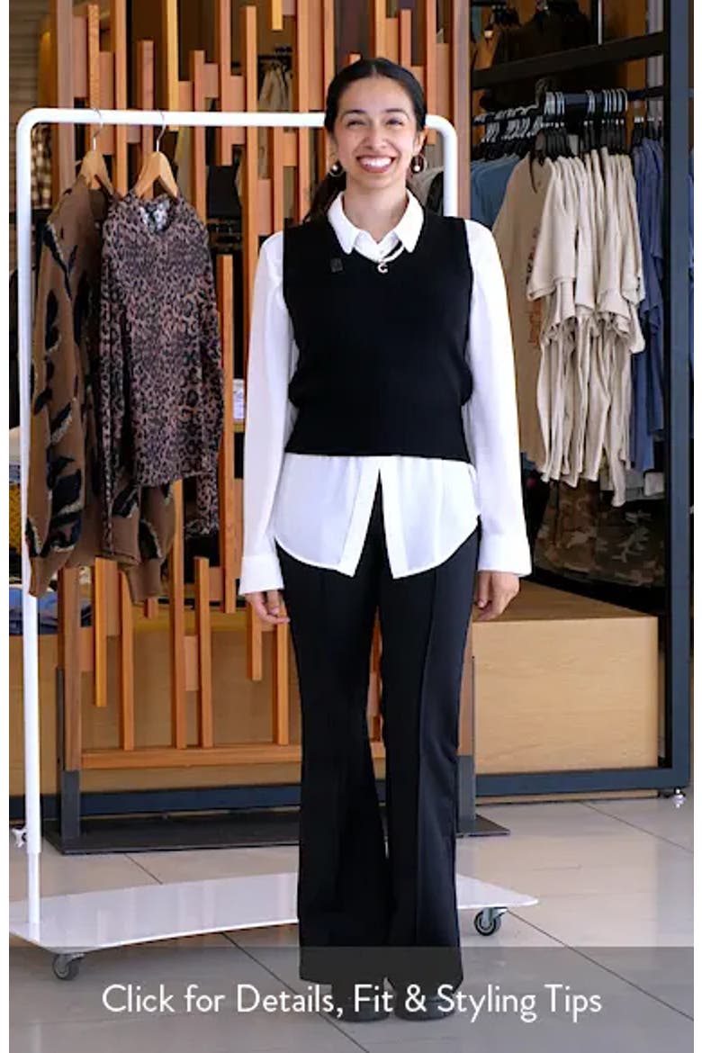 Stellina Lace Trim Slim Flare Pants video