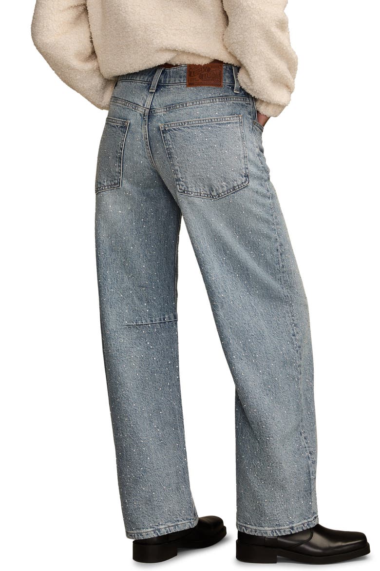 Lucky Legend Embellished Barrel Leg Jeans, Alternate, color, CONFIDENCE WASH