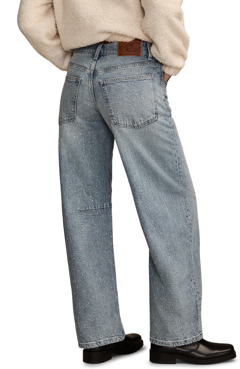 Lucky Brand Lucky Legend Embellished Barrel Leg Jeans, Alternate, color, Confidence Wash