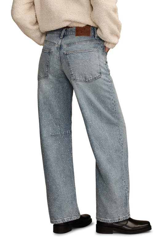 Lucky Brand Lucky Legend Embellished Barrel Leg Jeans In Blue