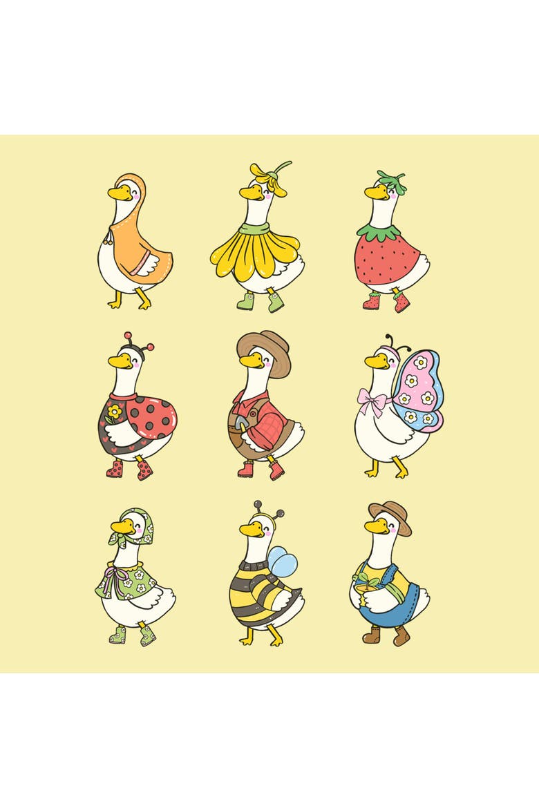 Men's Lost Gods Spring Porch Geese  Graphic T-Shirt, Alternate, color, Banana