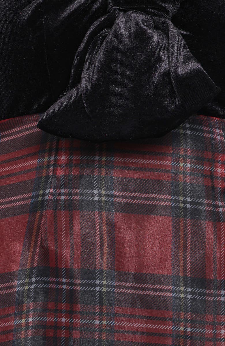 Petal & Pup Amelie Bow Velvet & Organza Maxi Dress, Alternate, color,