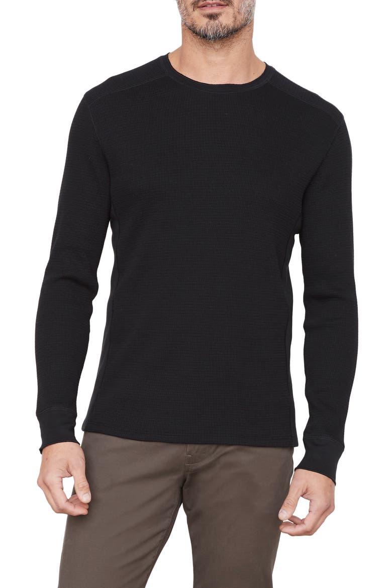 Thermal Long Sleeve T-Shirt, Main, color, BLACK