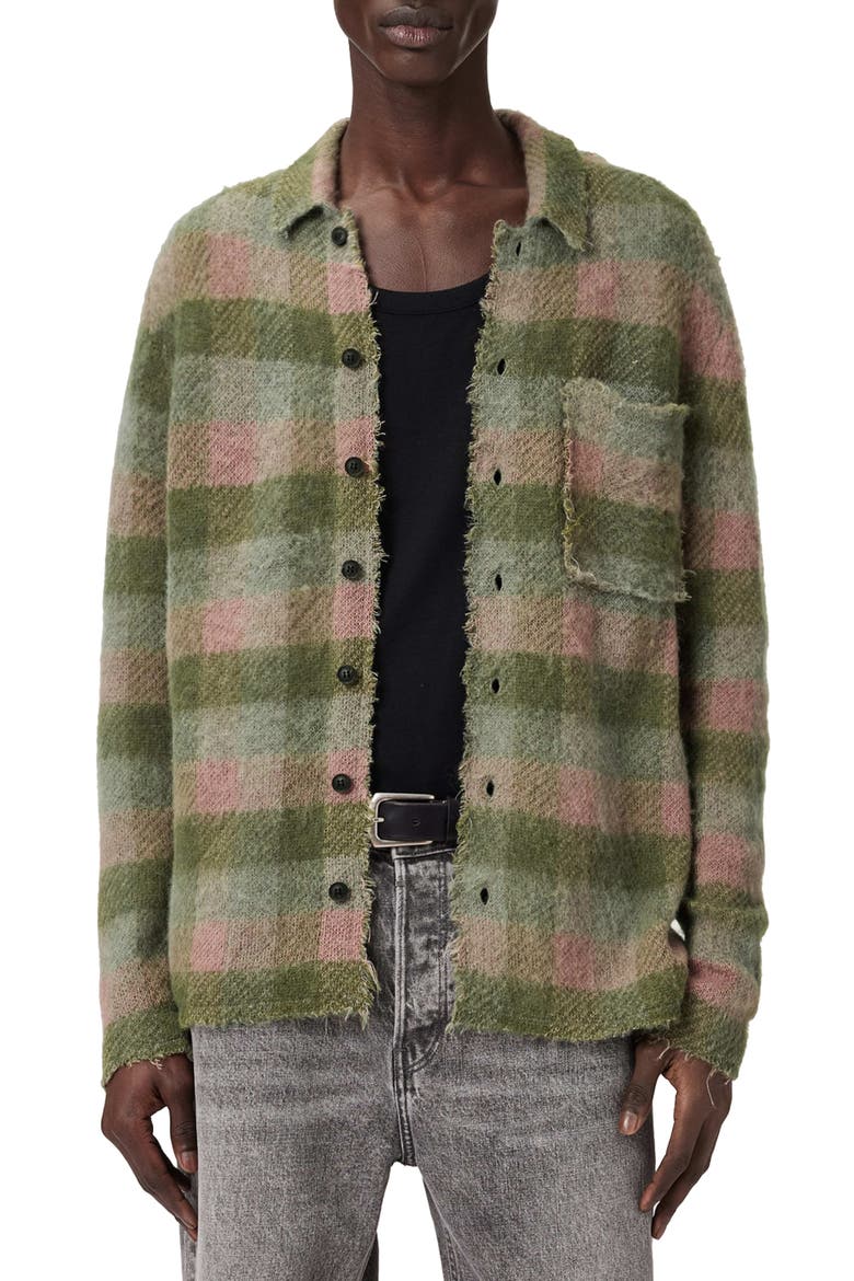 Adler Distressed Cardigan, Main, color, SUNBAKED PINK